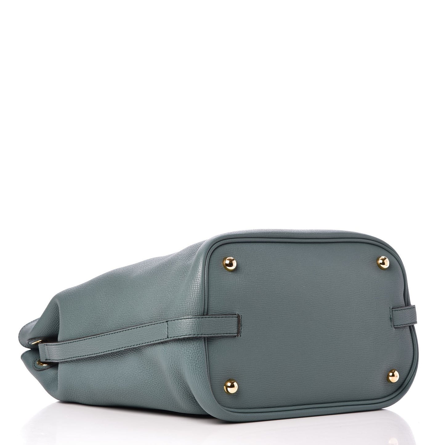 Grainy Calfskin Medium Sycamore Hobo Smokey Green