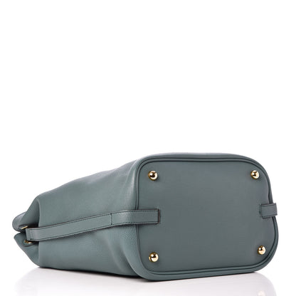 Burberry Grainy Calfskin Medium Sycamore Hobo Smokey Green 4 of 8