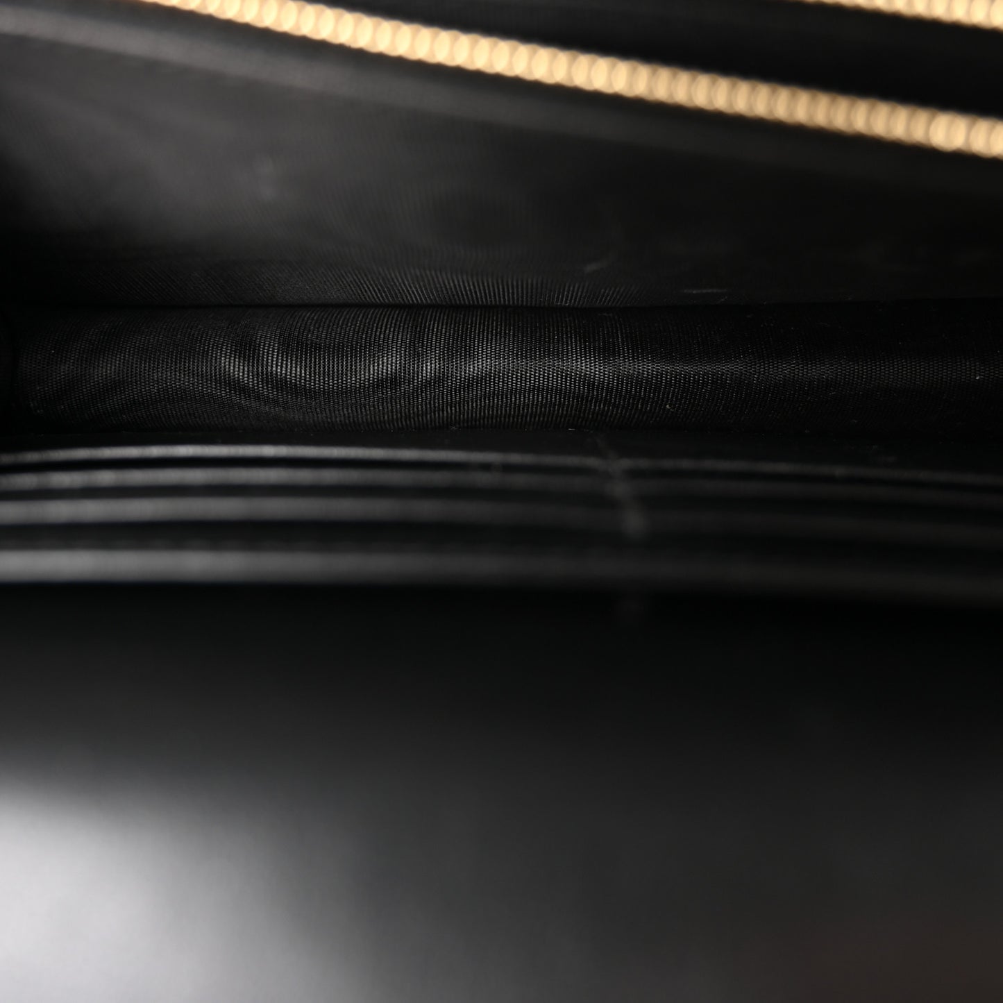 Calfskin GG Matelasse Chain Wallet Black
