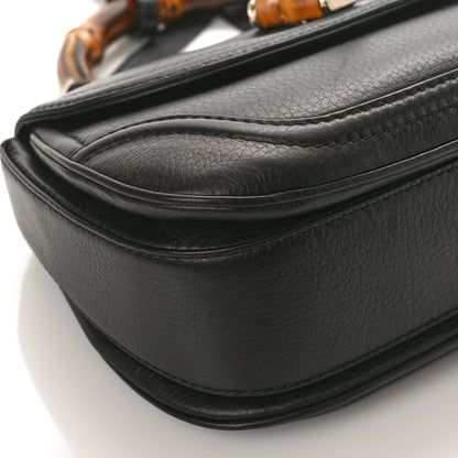 Gucci Calfskin Medium New Bamboo Top Handle Bag Black 7 of 8