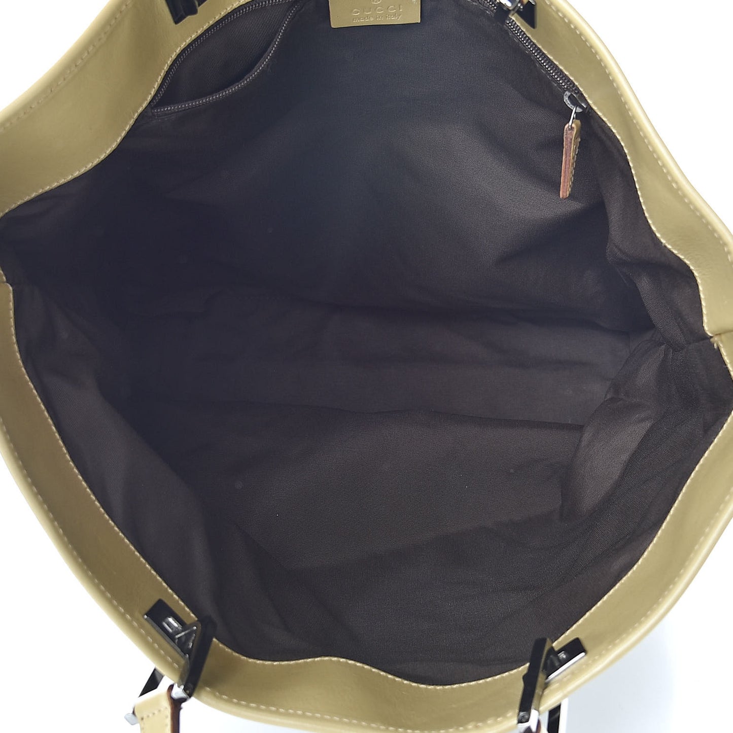 Monogram Large Bucket Tote Brown