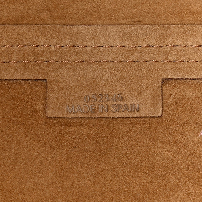 Loewe Shiny Calfskin Medium Puzzle Fold Tote Burgundy Orange 7 of 10