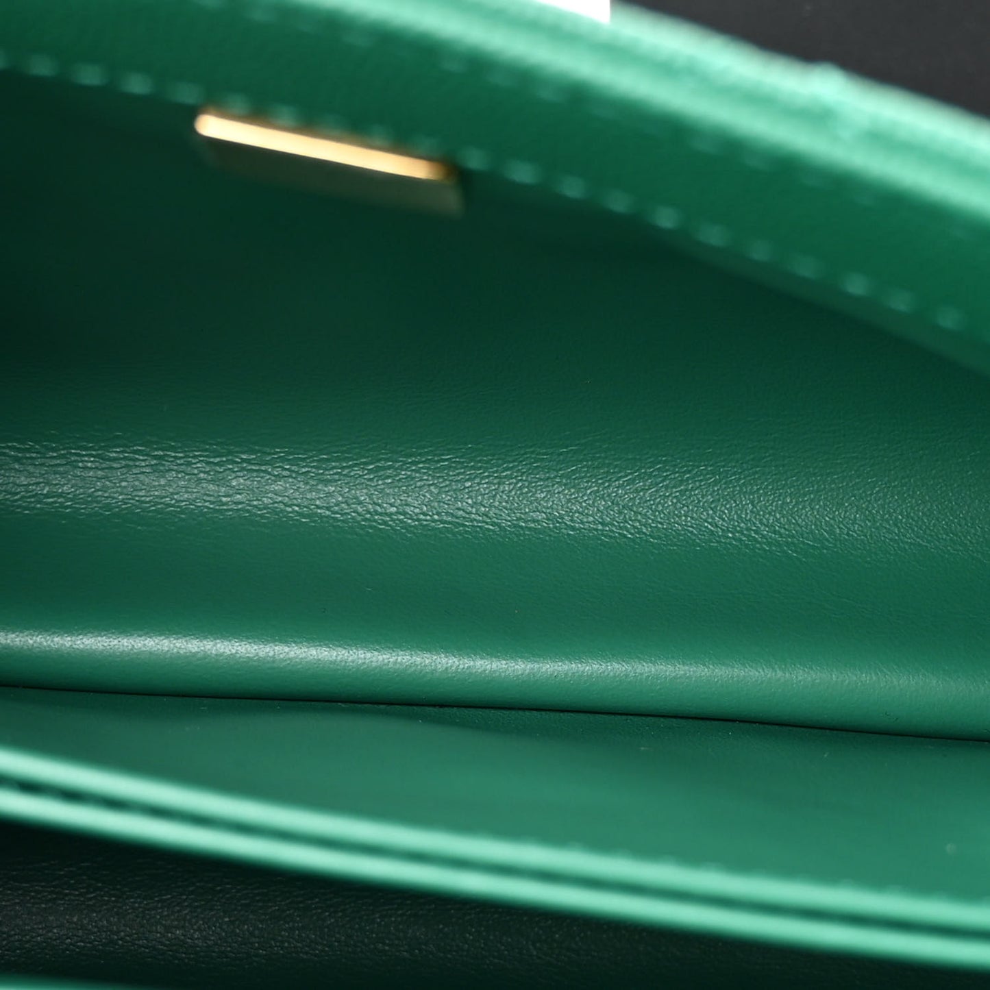 Caviar Quilted Mini Coco Handle Flap Green