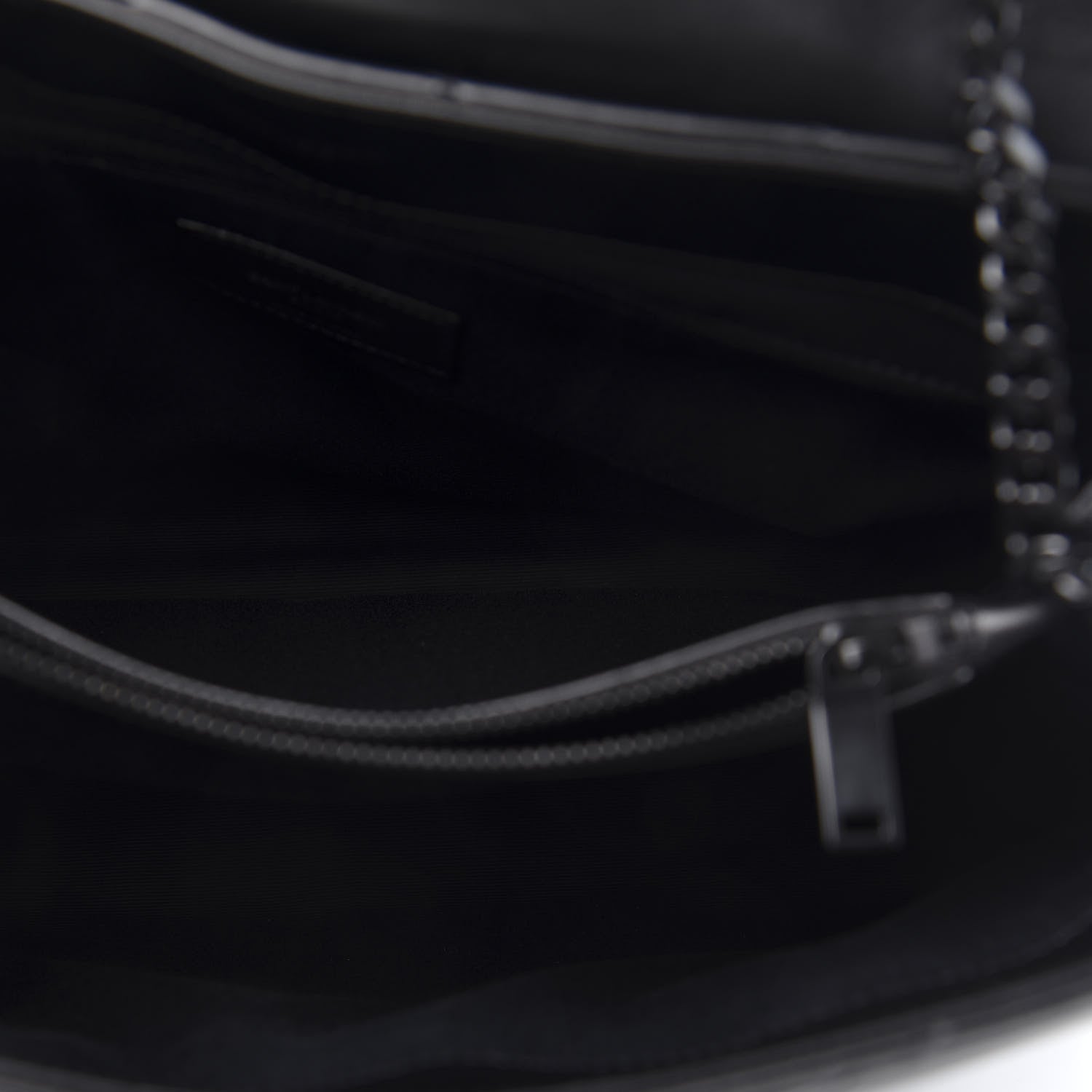 Saint Laurent Calfskin Y Quilted Monogram Medium Loulou Chain Satchel Black 5 of 12