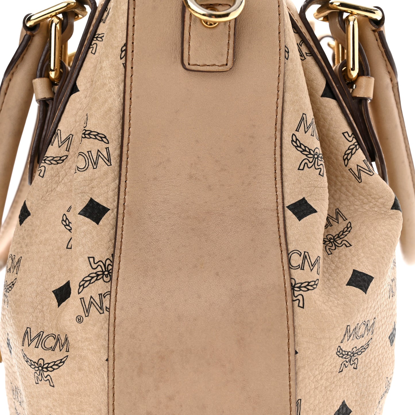 Visetos Drawstring Bucket Bag Beige