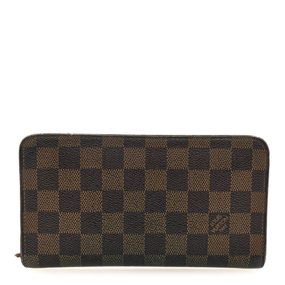 Louis Vuitton Damier Ebene Porte-Monnaie Zippe Zippy Wallet 1 of 7
