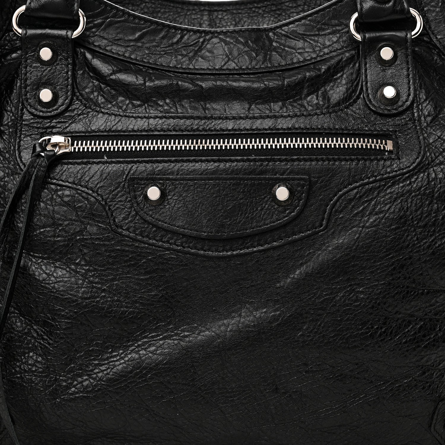 Balenciaga Agneau Classic Silver Hardware Velo Black 7 of 10