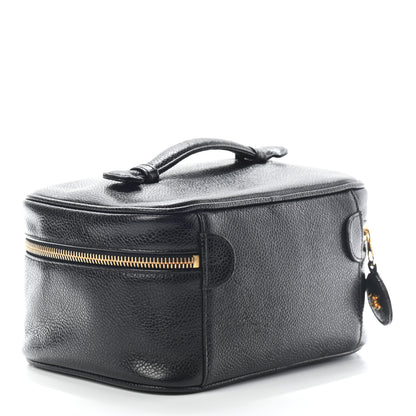 Chanel Caviar Vanity Cosmetic Case Black 3 of 7