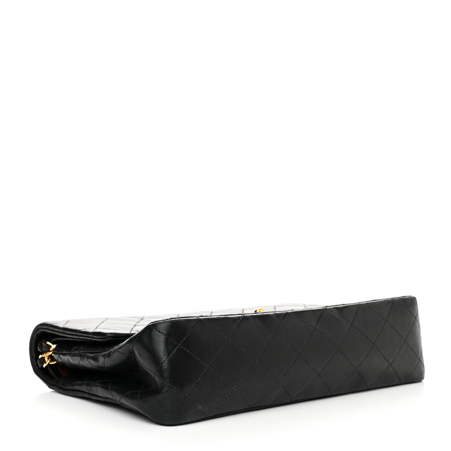 Chanel Lambskin Quilted Medium Double Flap Black 4 of 20