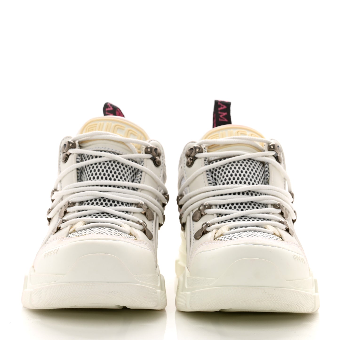 X SEGA Mesh Calfskin Suede Womens Flashtrek Sneakers 36 Great White