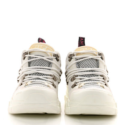 Gucci X SEGA Mesh Calfskin Suede Womens Flashtrek Sneakers 36 Great White 2 of 9