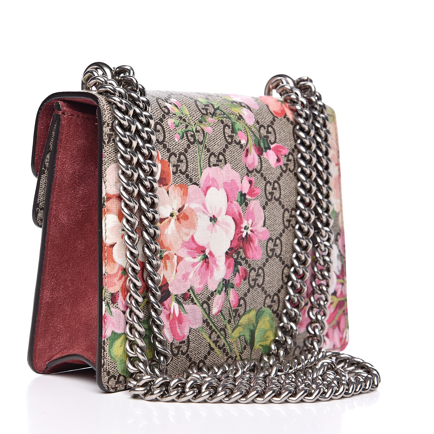 Gucci GG Supreme Monogram Blooms Mini Dionysus Shoulder Bag Beige Multicolor Dry Rose 3 of 13