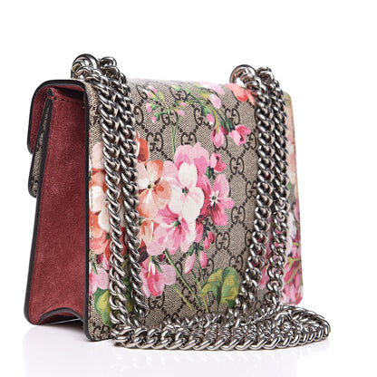 Gucci GG Supreme Monogram Blooms Mini Dionysus Shoulder Bag Beige Multicolor Dry Rose 3 of 13