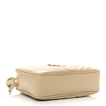 Saint Laurent Calfskin Matelasse Monogram Lou Camera Bag Ivory Natural 4 of 10