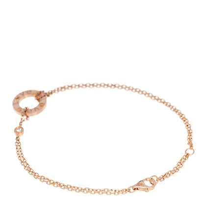 Cartier 18K Pink Gold Diamond Pink Sapphire LOVE Bracelet 2 of 4