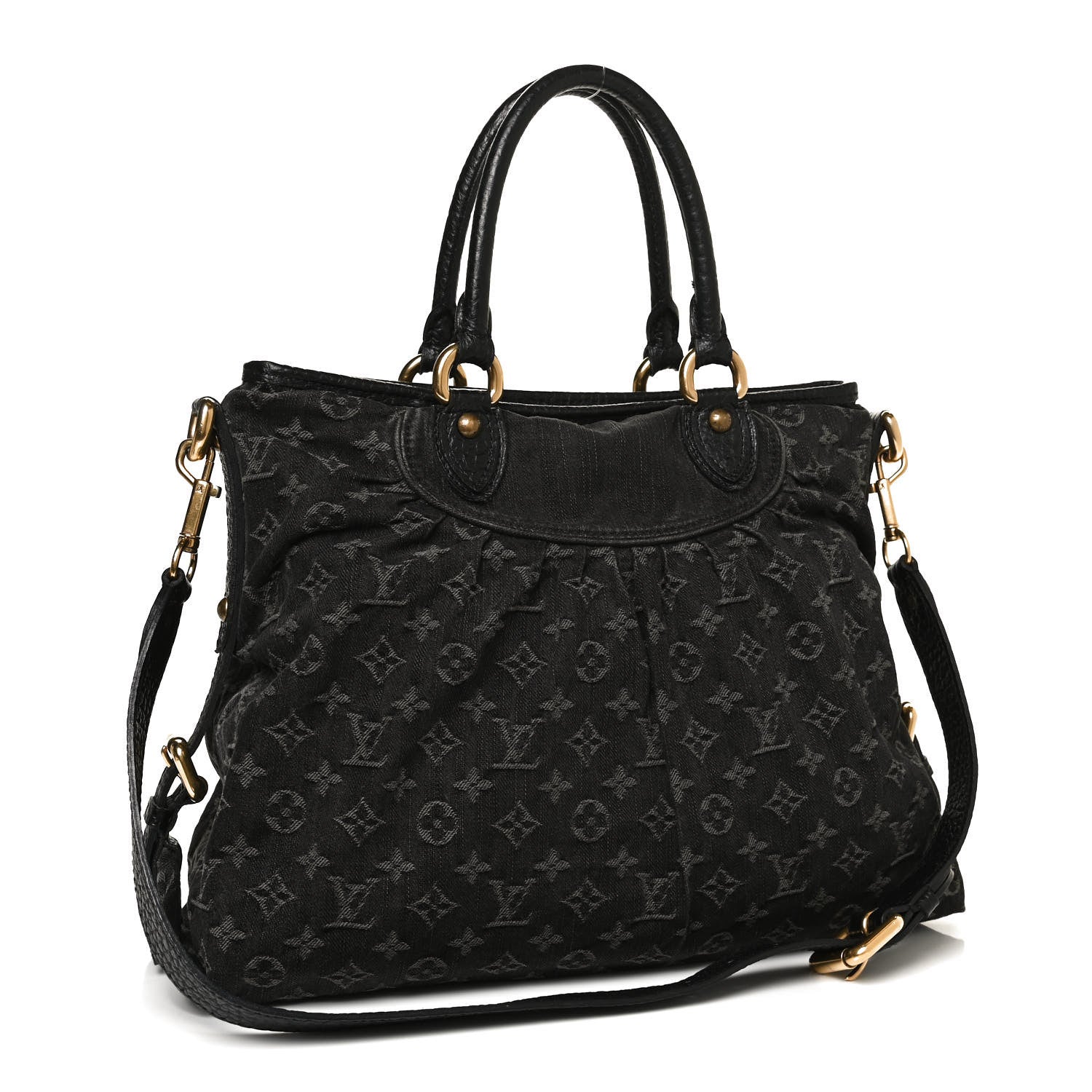 Louis Vuitton Denim Neo Cabby MM Black 3 of 13