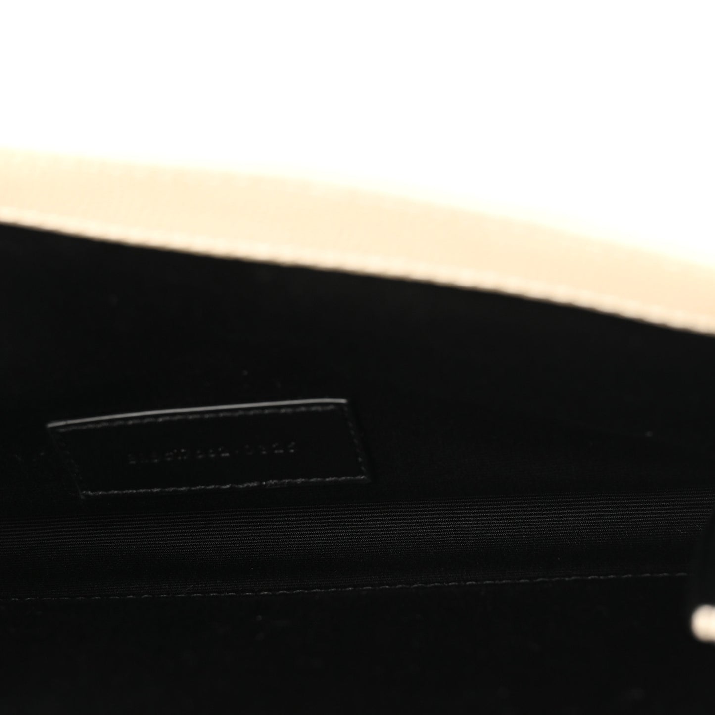 Grain De Poudre Matelasse Chevron Monogram Envelope Clutch Crema Soft