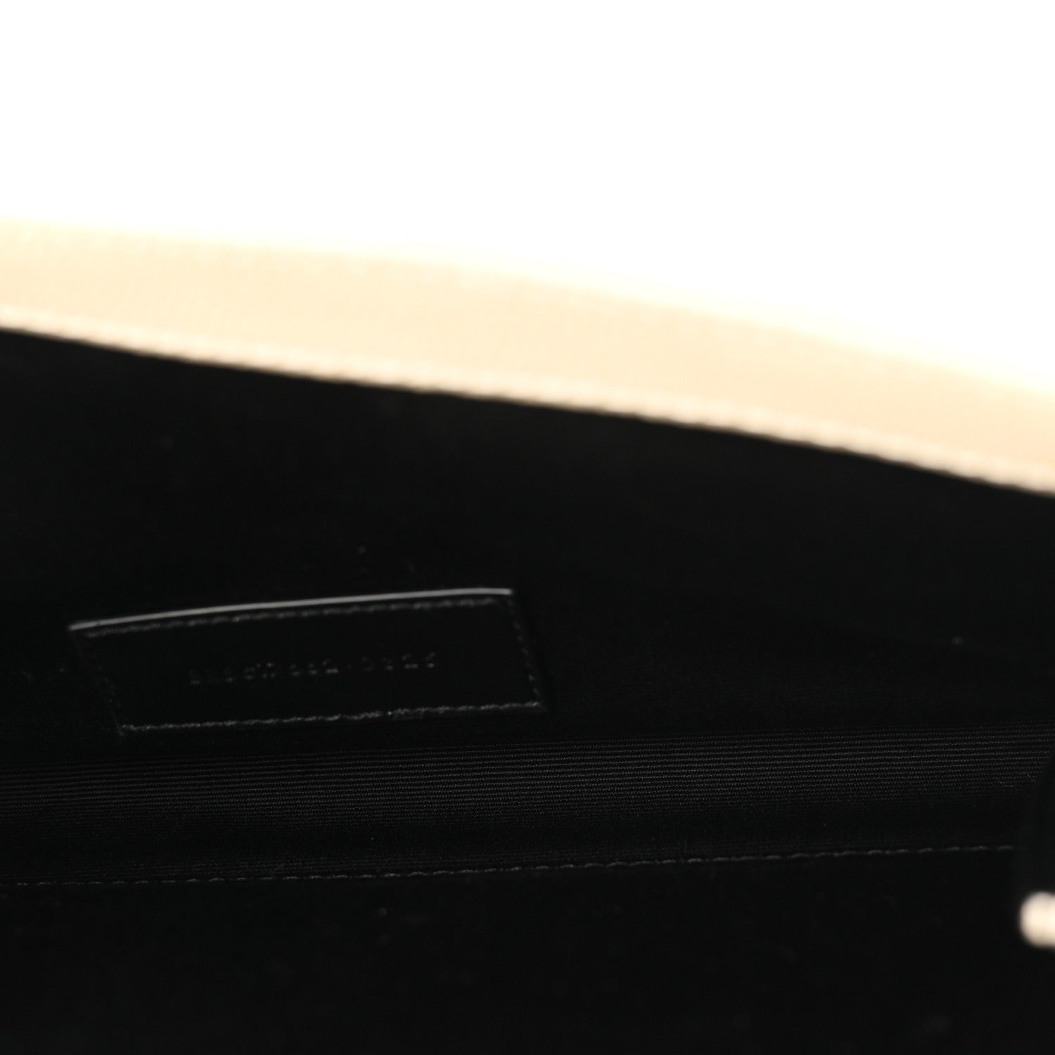 Saint Laurent Grain De Poudre Matelasse Chevron Monogram Envelope Clutch Crema Soft 4 of 10
