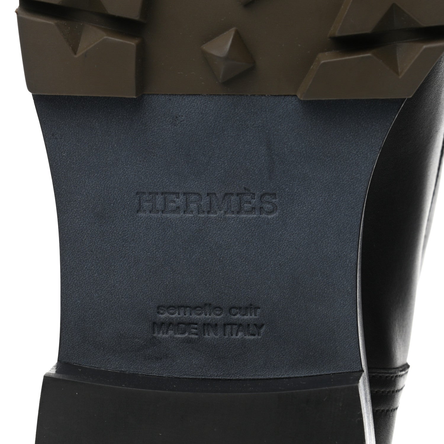 Hermes Calfskin Mens Defense Ankle Boots 43 Black 6 of 8