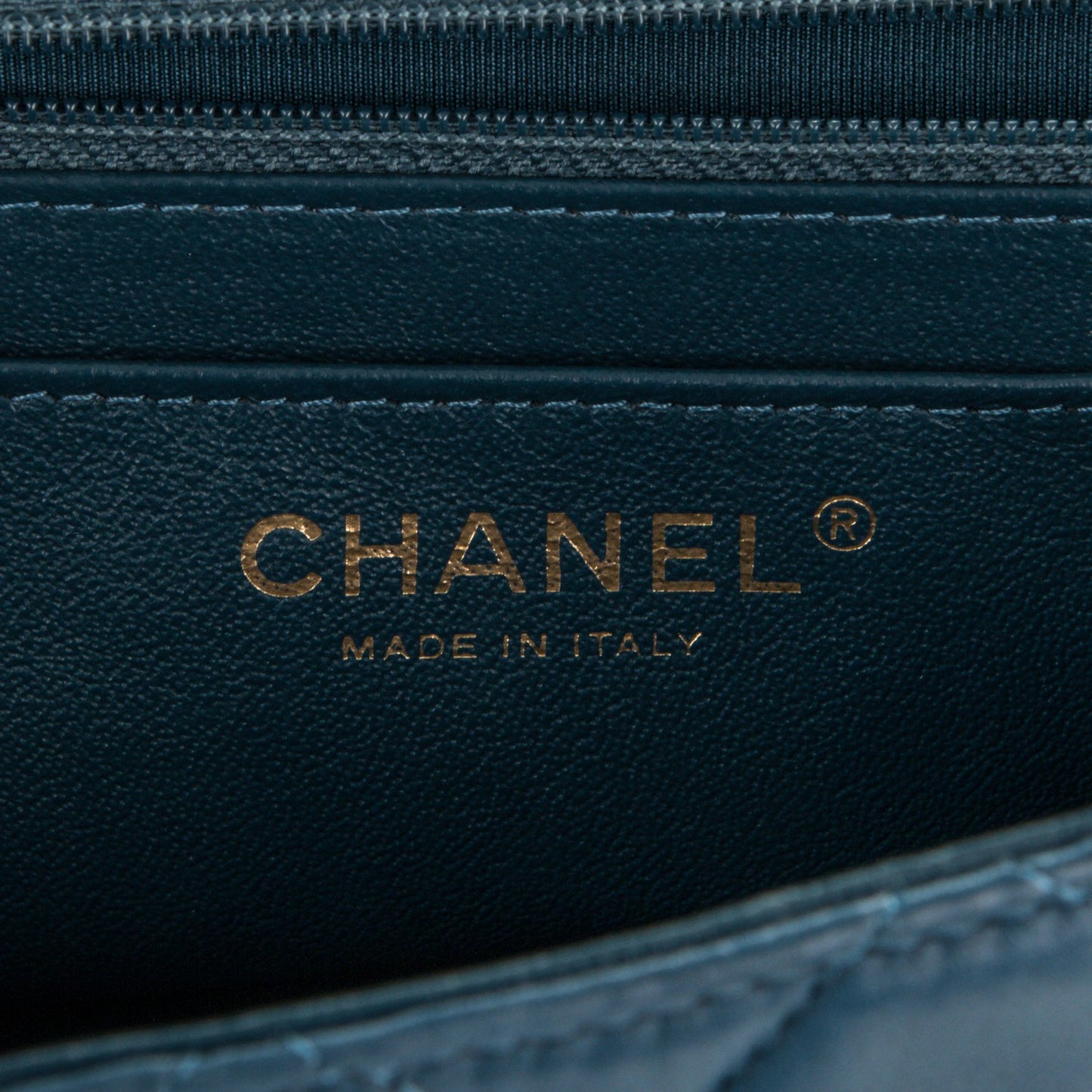 Lambskin Quilted Jumbo Single Flap Blue