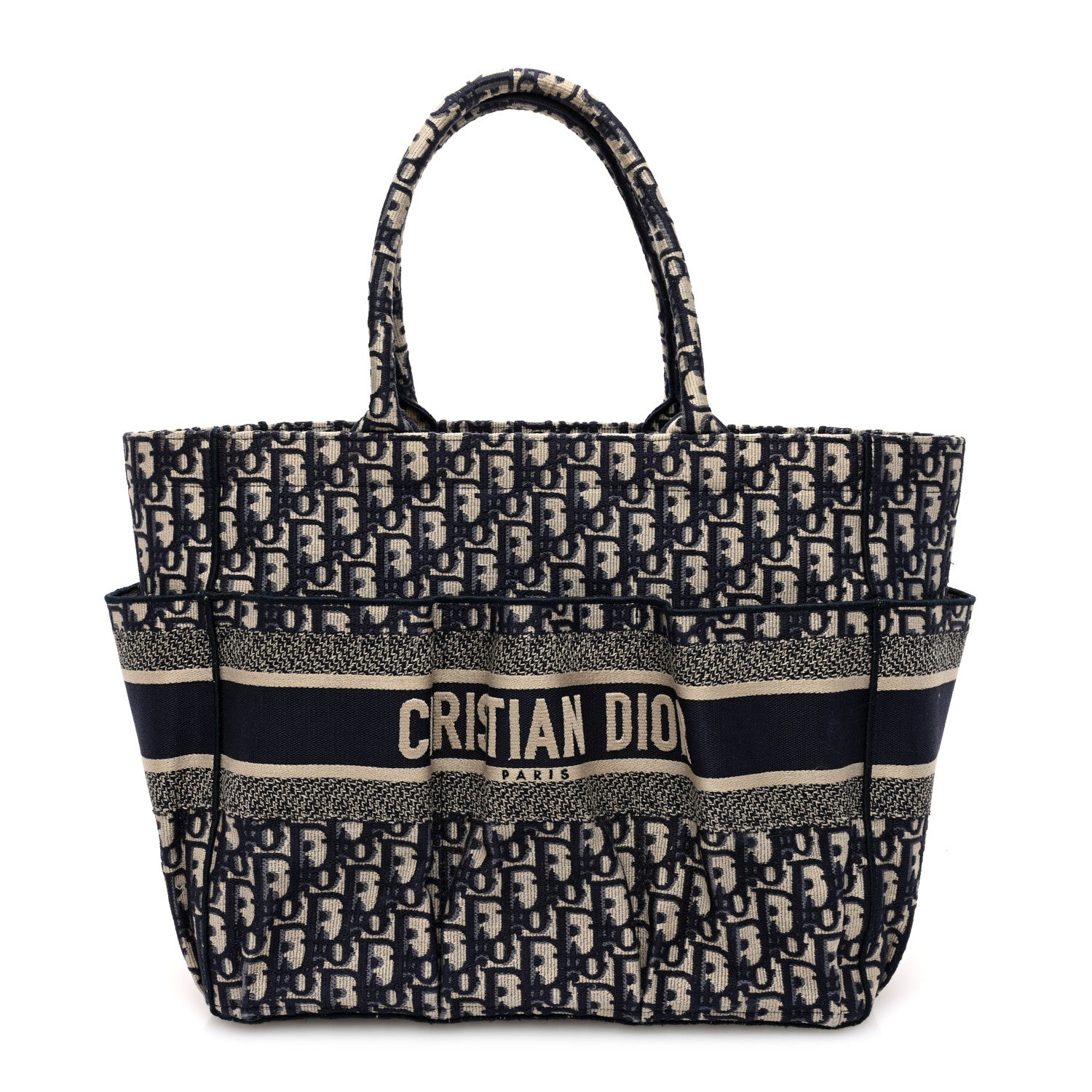 Christian Dior Oblique Catherine Tote Blue 1 of 10