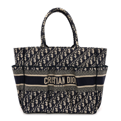 Christian Dior Oblique Catherine Tote Blue 1 of 10