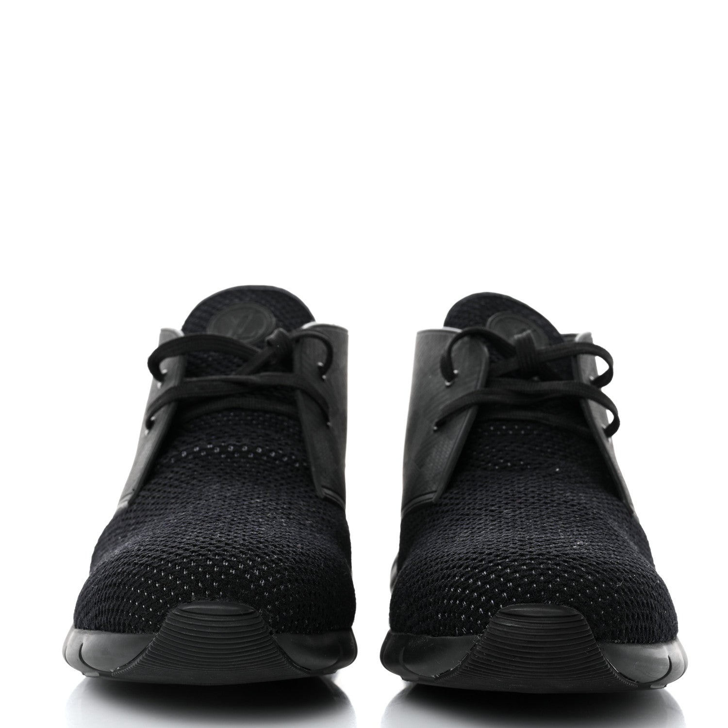Louis Vuitton Calfskin Damier Fastlane Low Sneakers 13 Black 2 of 9