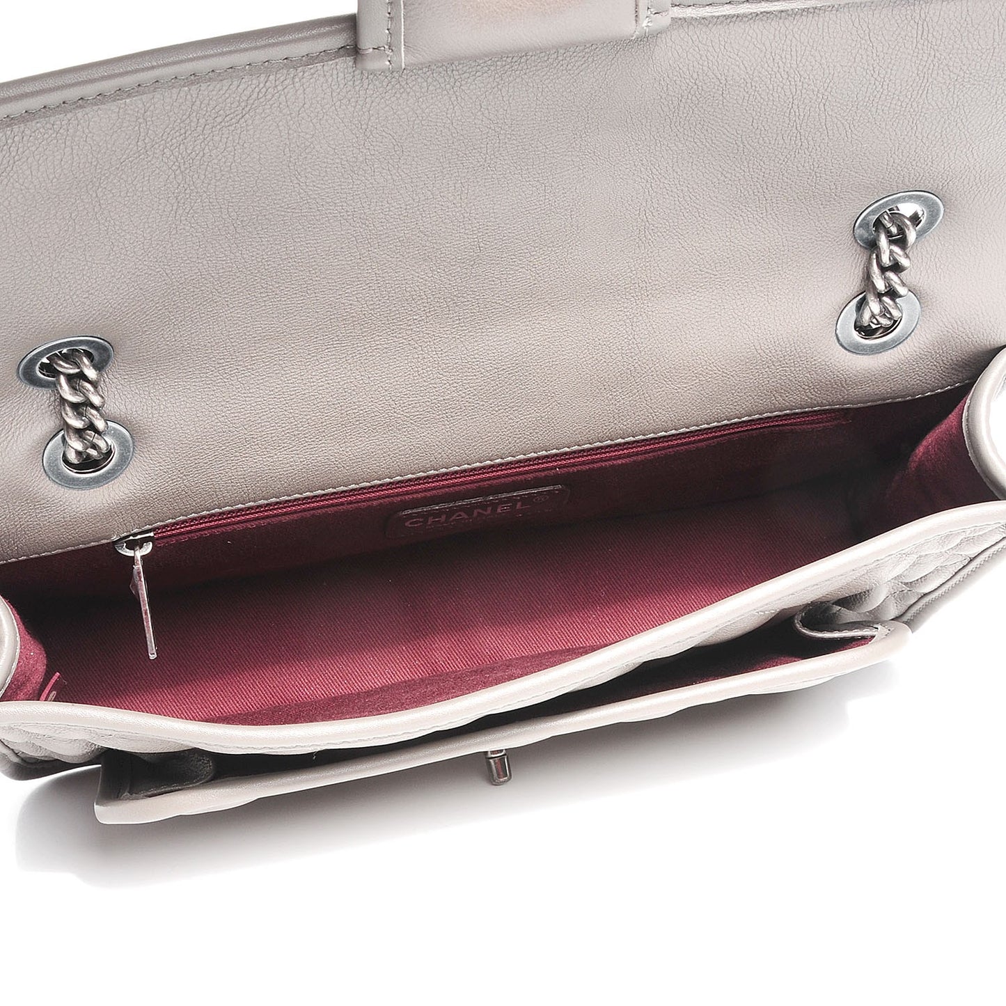 Calfskin Medium Casual Riviera Flap Dark Grey