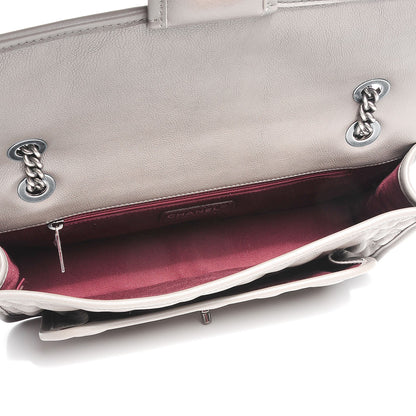 Chanel Calfskin Medium Casual Riviera Flap Dark Grey 9 of 9
