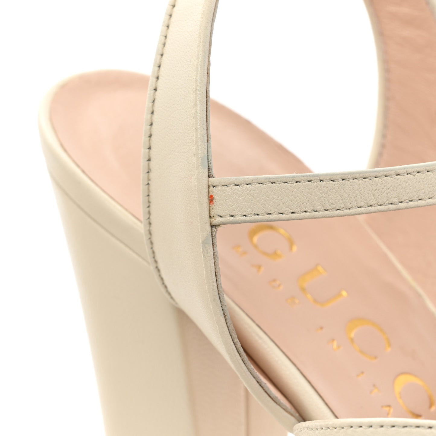 Malaga Kid Keyla Platform 60/155mm Slingback Sandals 41 Mystic White