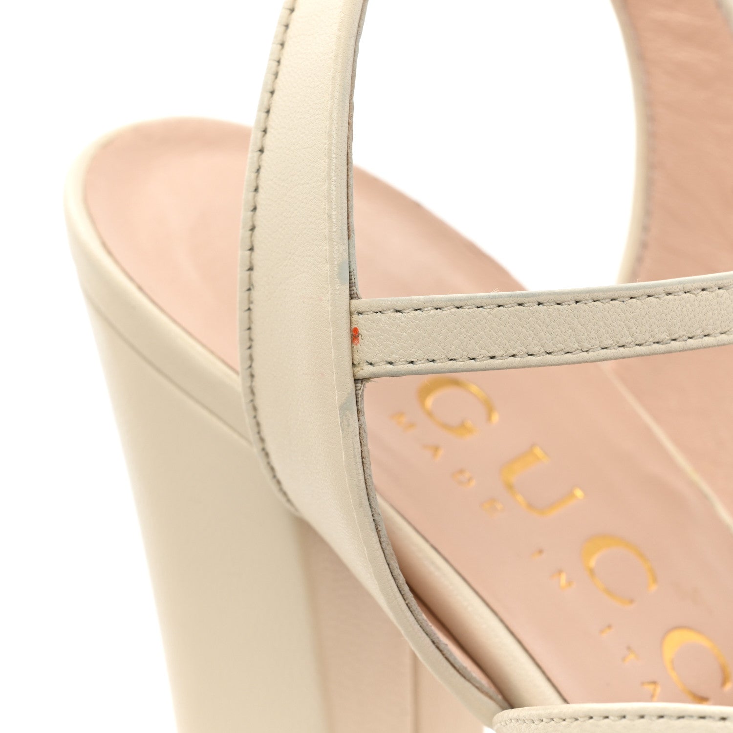 Gucci Malaga Kid Keyla Platform 60/155mm Slingback Sandals 41 Mystic White 17 of 19