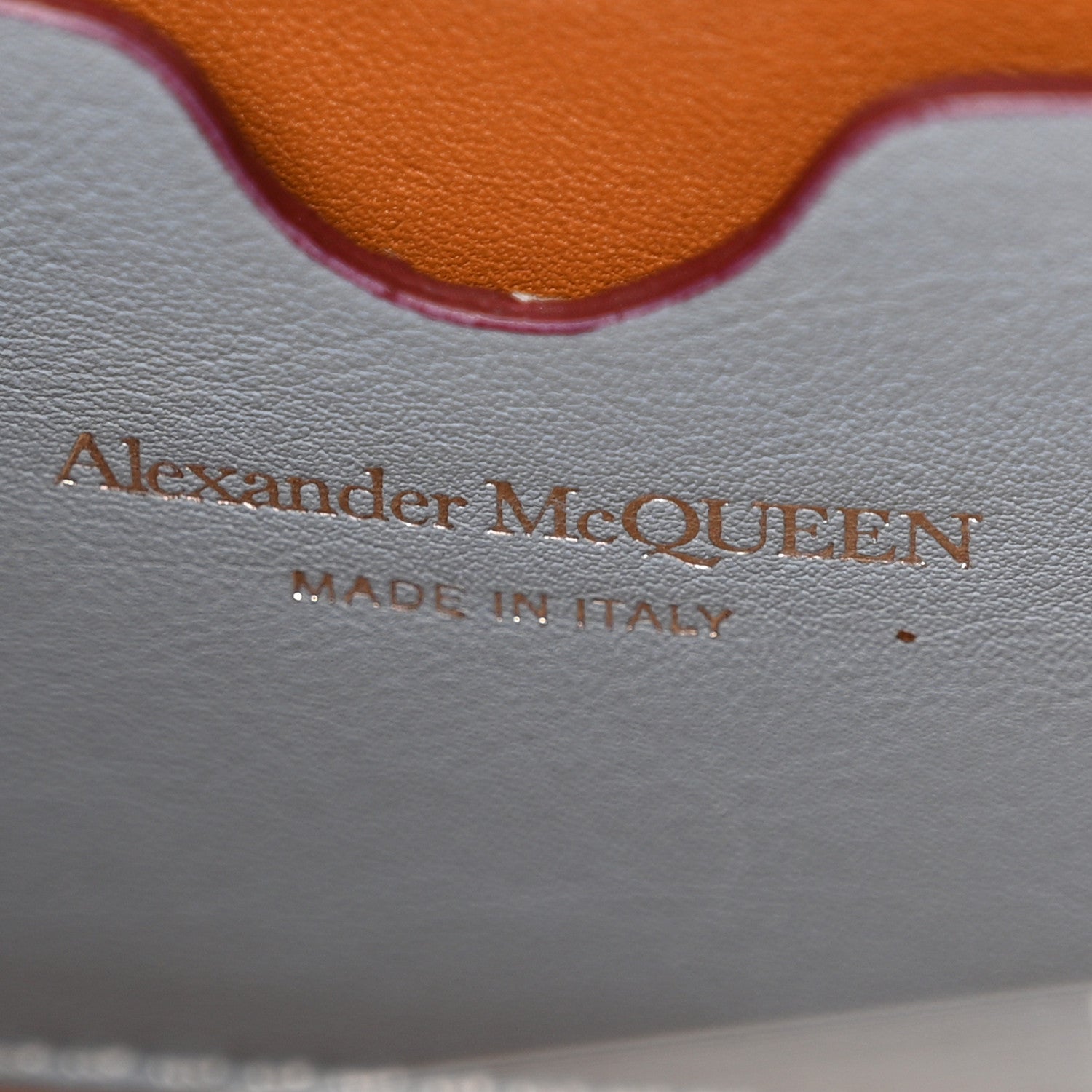 Alexander McQueen Calfskin The Short Story Shoulder Bag Blue Brown 6 of 11