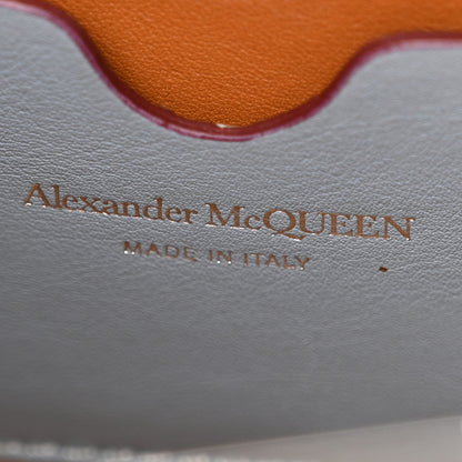 Alexander McQueen Calfskin The Short Story Shoulder Bag Blue Brown 6 of 11