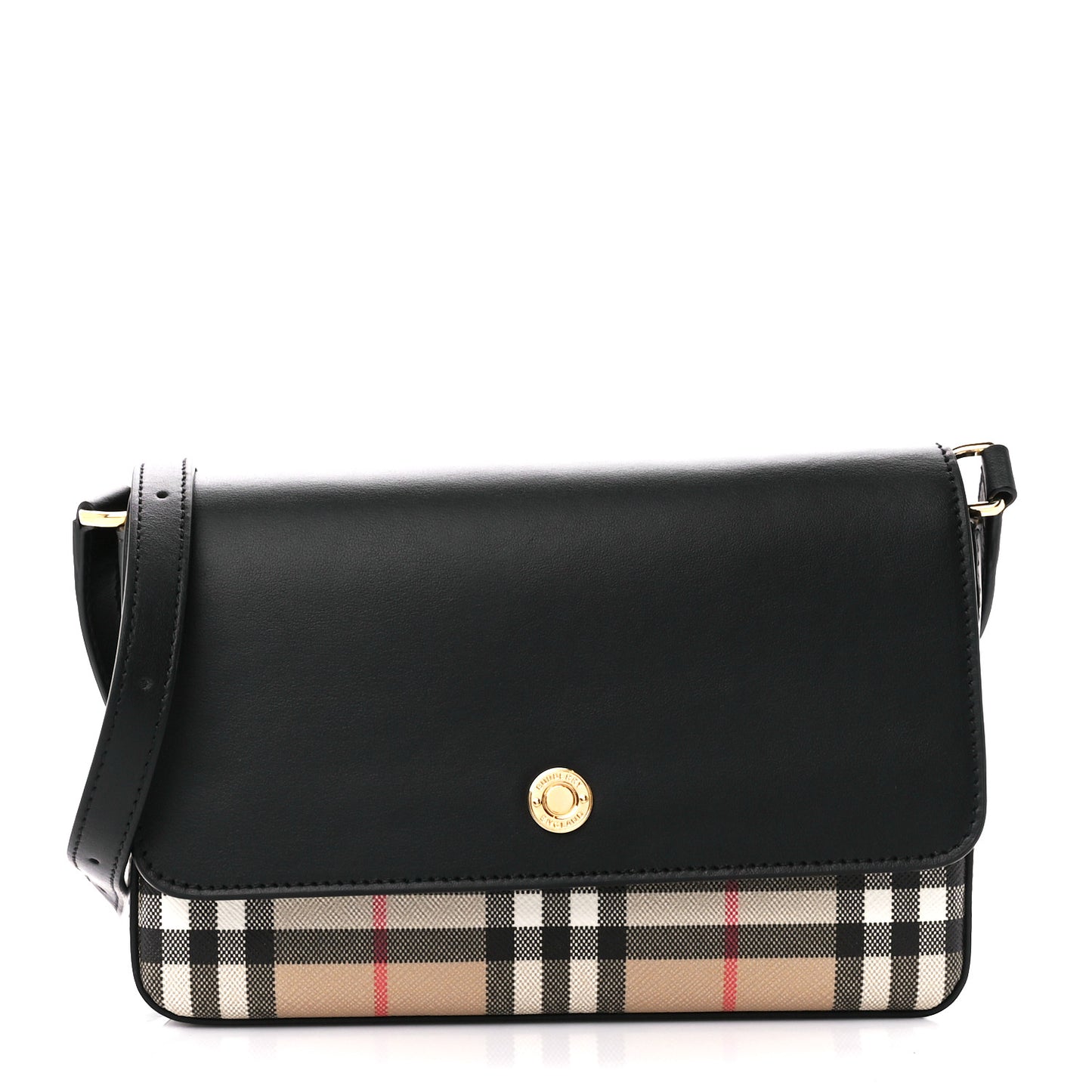 Calfskin Vintage Check New Hampshire Bag Black