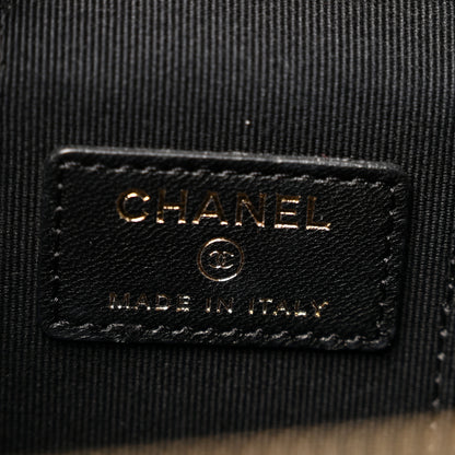 Chanel Lambskin Quilted Top Handle Mini Vanity Case With Chain Black 5 of 11