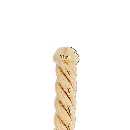 David Yurman 18K Yellow Gold 4mm Cablespira Bracelet 4 of 4