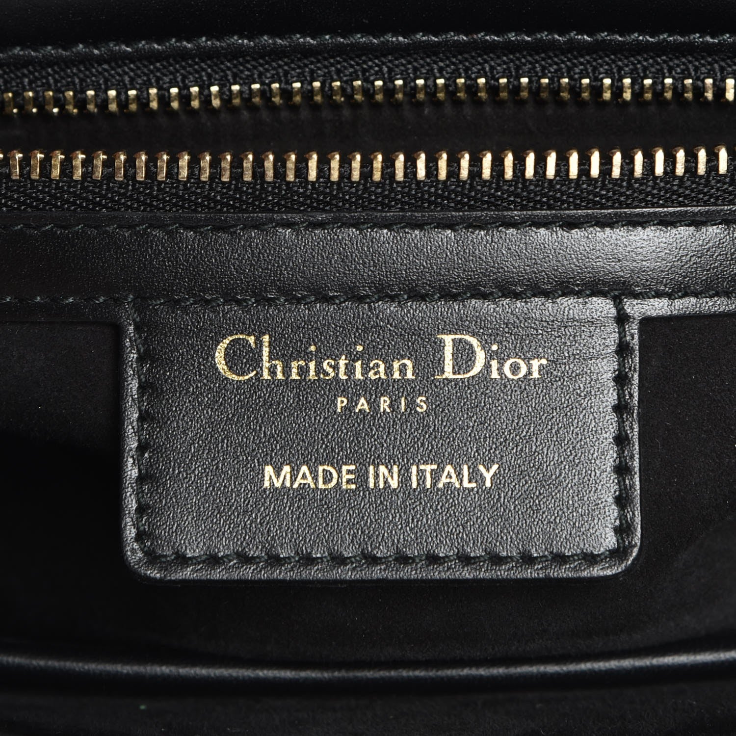 Christian Dior Calfskin D Fence Saddle Bag Black 6 of 8
