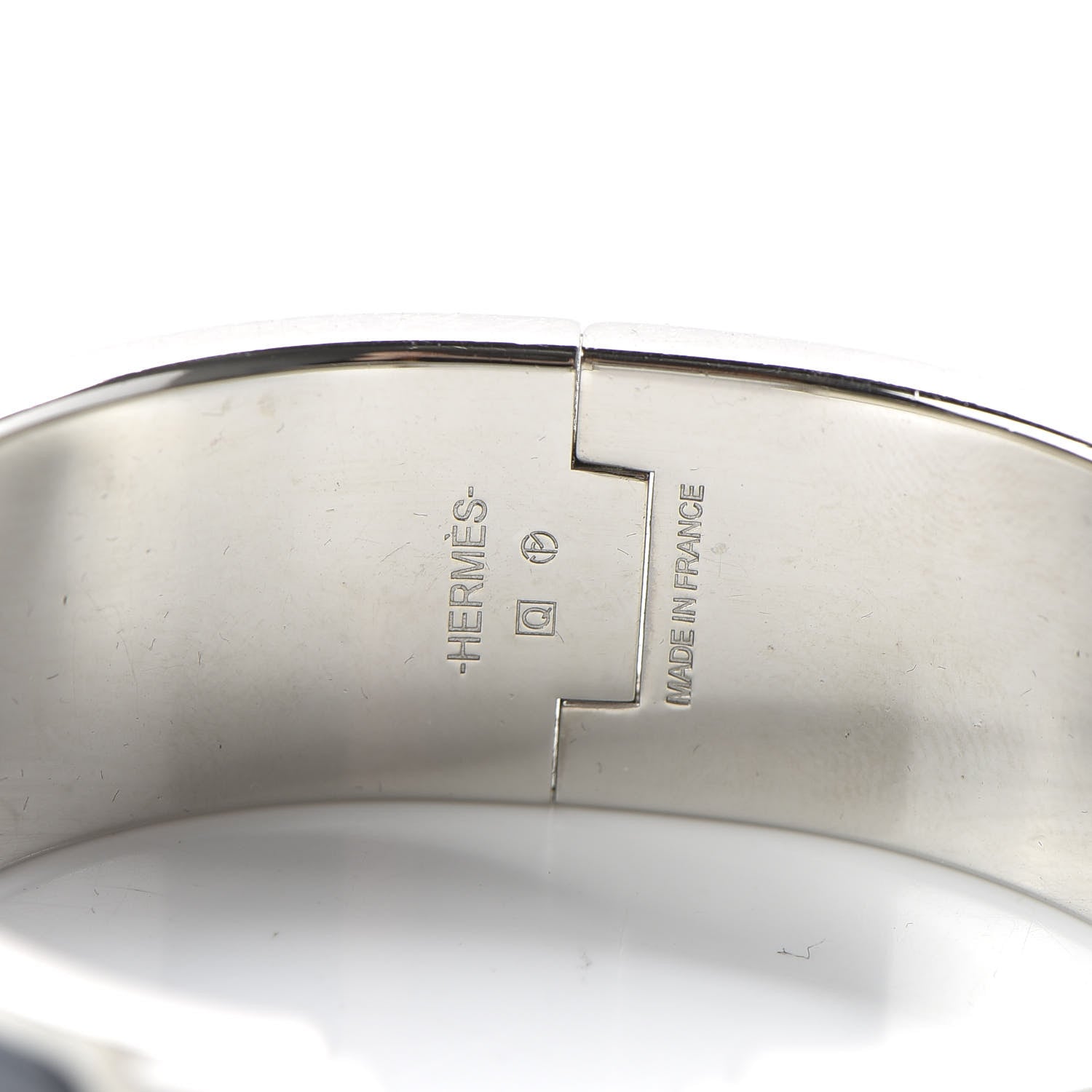 Hermes Enamel Wide Clic Clac H Bracelet GM Ardoise 6 of 7