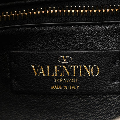 Valentino Garavani Nappa Large Roman Stud Shoulder Bag Ivory Black 6 of 11