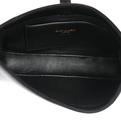Saint Laurent Satin Le 5 A 7 Mini Hobo Black 5 of 10
