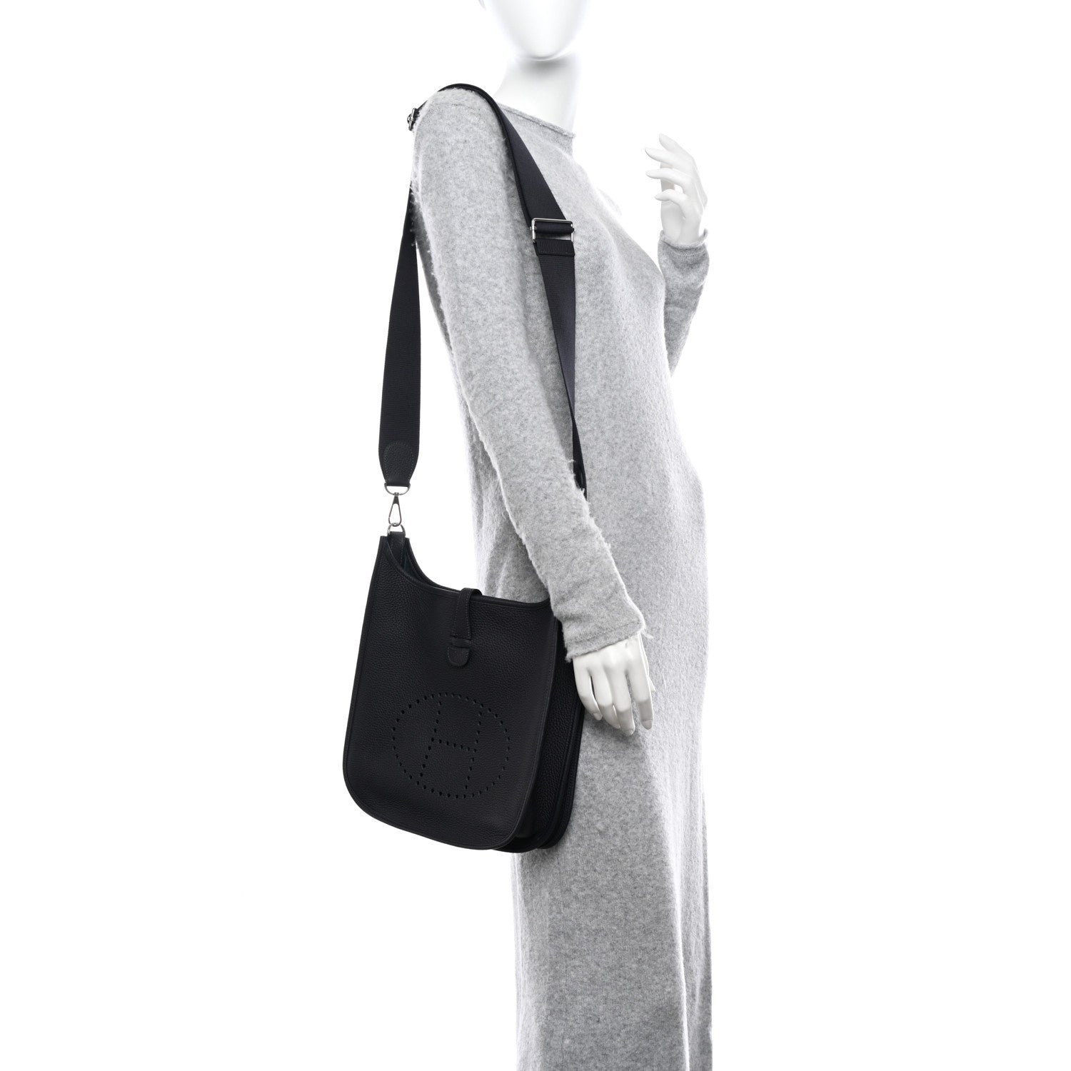 Hermes Taurillon Clemence Evelyne III PM Caban 2 of 10