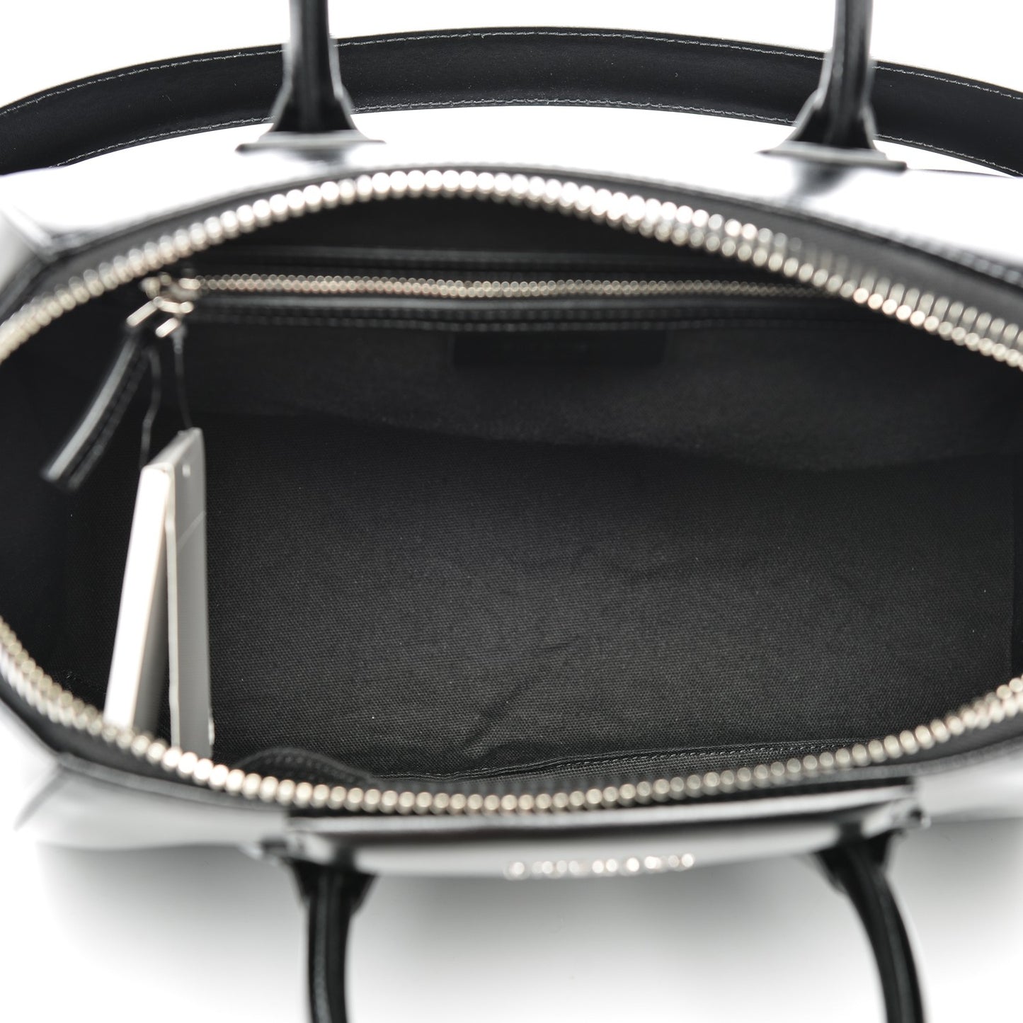 Shiny Lord Calfskin Medium Antigona Black