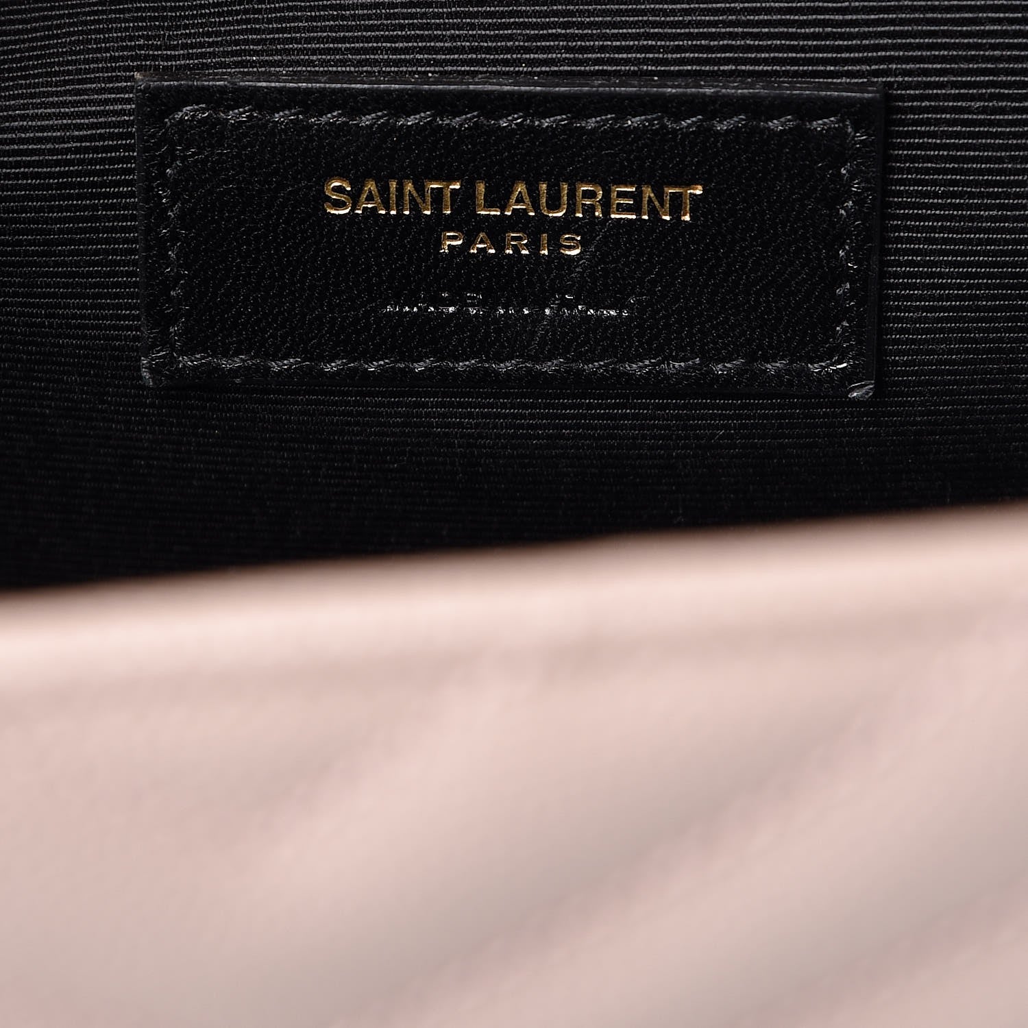 Saint Laurent Grain De Poudre Matelasse Chevron Large Monogram Satchel Rose Antic 7 of 13