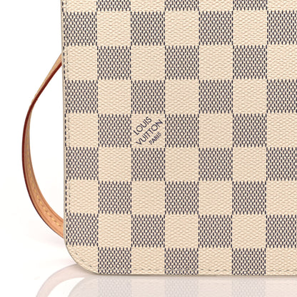 Louis Vuitton Damier Azur Neverfull MM GM Pochette Rose Ballerine 7 of 7