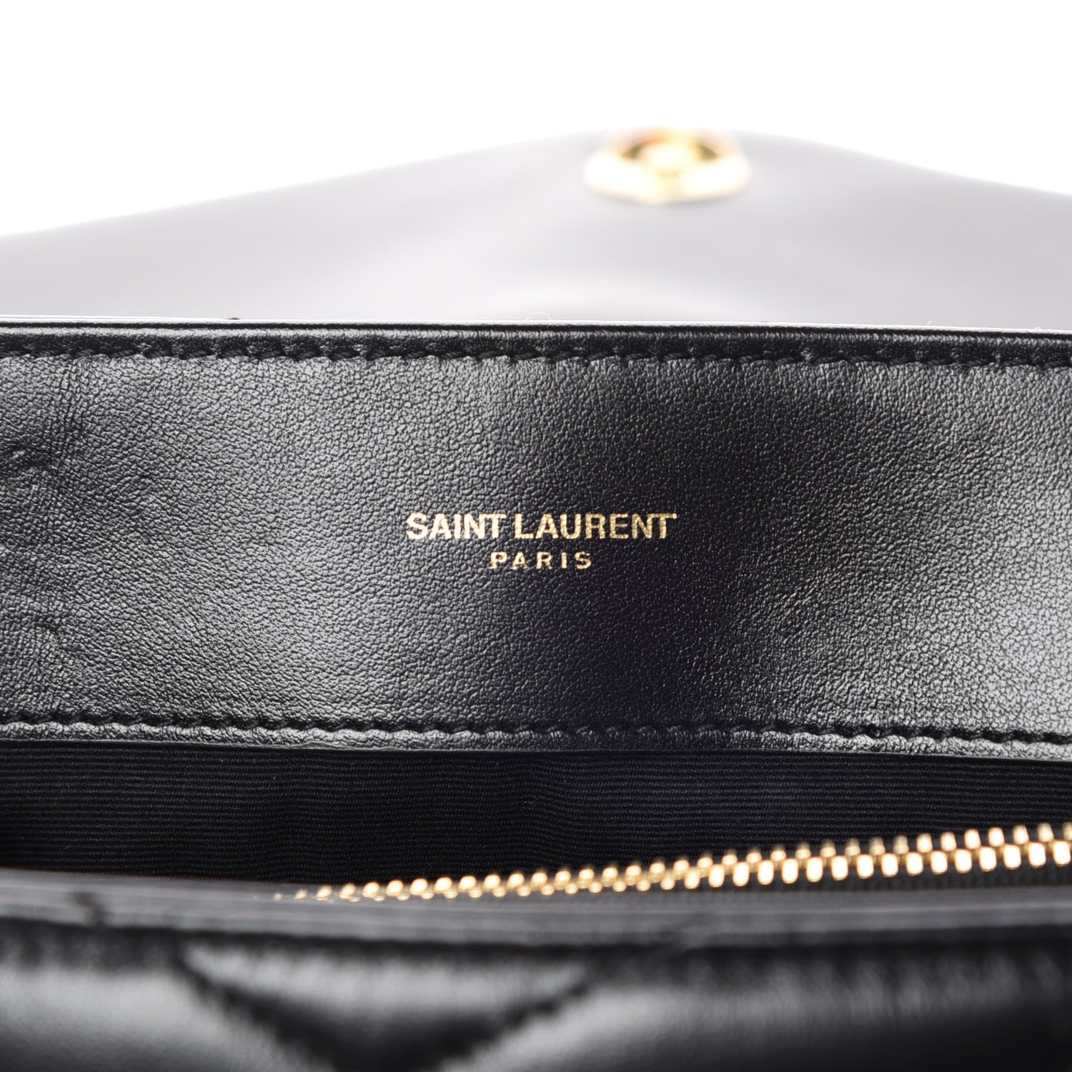 Saint Laurent Calfskin Y Quilted Monogram Medium Loulou Chain Satchel Black 6 of 11