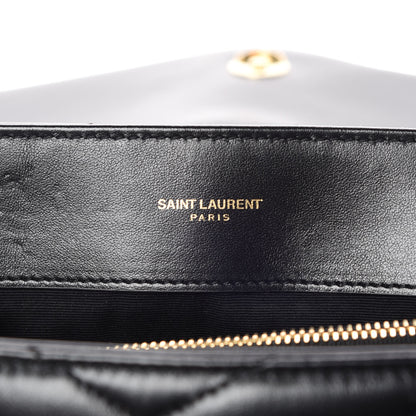 Saint Laurent Calfskin Y Quilted Monogram Medium Loulou Chain Satchel Black 6 of 11