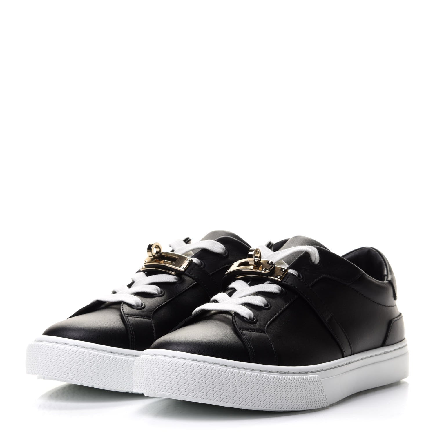 Hermes Calfskin Day Sneakers 37 Black 3 of 13