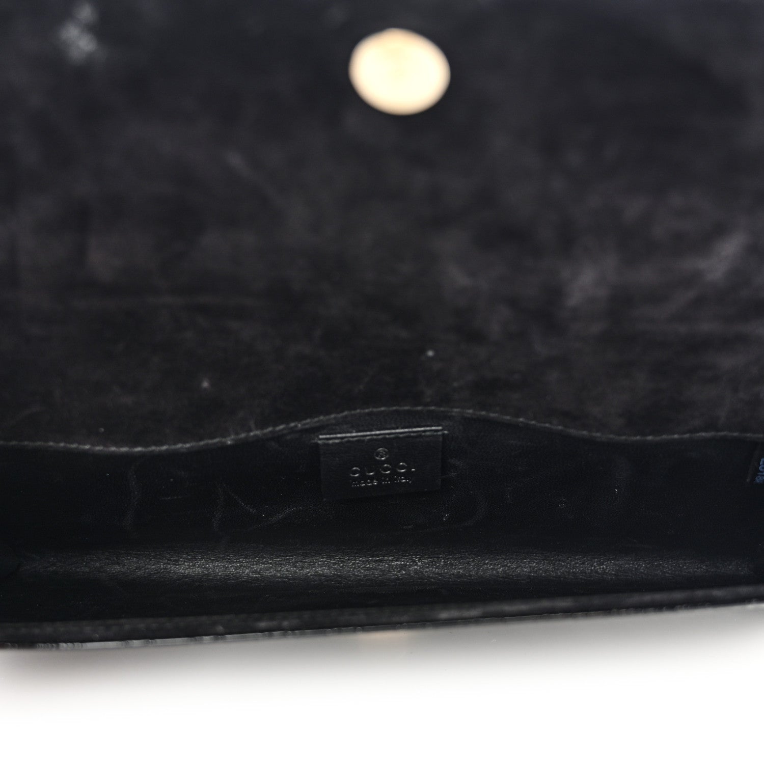 Gucci Patent Microguccissima Small Broadway Clutch Black 5 of 13
