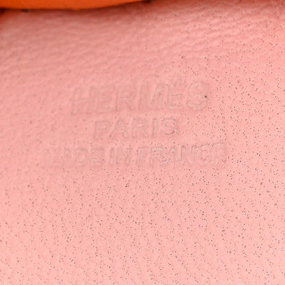 Hermes Milo Lambskin Grigri Rodeo Horse Bag Charm MM Rose Sakura Bougainvillea Orange 3 of 4