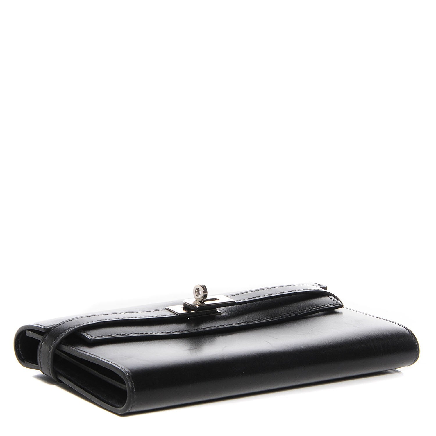 Hermes Box Kelly Longue Wallet Black 4 of 15